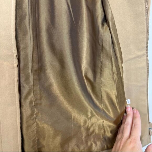 The Limited Womens Size Medium Taupe High Collar Full Zip Jacket Vintage Y2K - Picture 5 of 9